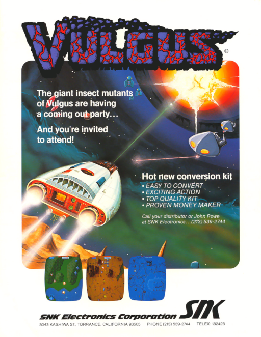 Vulgus (set 1) Arcade Game Cover